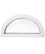 Half Round Window FIXED White uPVC Half-Circle