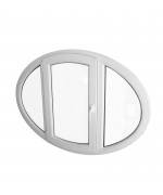 Oval Window 1400x1000mm TURN Casement White Ellipse uPVC