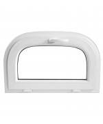 Arched window 1000x500mm White Hopper Arch uPVC