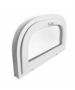 Arched window 1000x500mm White Hopper Arch uPVC
