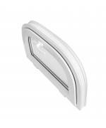 Arched window 1000x500mm White Hopper Arch uPVC