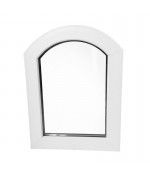 Arched window 600x900mm White FIXED Arch uPVC