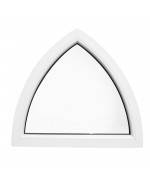 Arched Window 900x850mm FIXED White Gothic Arch uPVC