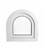Arched Window 600x600mm Hopper White Arch uPVC