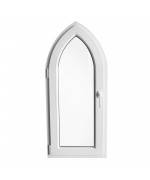 Fenêtre en ogive 550x1300mm à la française PVC cintrée 