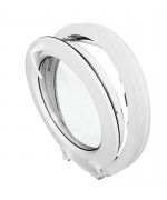 Round Window TILT White with Duoline Hinges uPVC Hopper Porthole