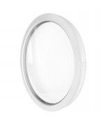 Round window FIXED white circular uPVC porthole  Round window FIXED white circular uPVC porthole