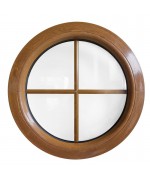 Round Window FIXED Woodgrain Coloured with Glazing Bars Circular uPVC Round Window FIXED Woodgrain Coloured with Glazing Bars Circular uPVC