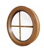 Round Window FIXED Woodgrain Coloured with Glazing Bars Circular uPVC Round Window FIXED Woodgrain Coloured with Glazing Bars Circular uPVC