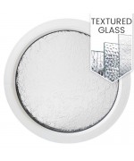 Round window FIXED white uPVC low-e textured-glass