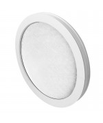 Round window FIXED white uPVC low-e textured-glass