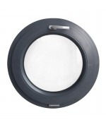 Round Window TILTED Coloured Circular uPVC Hopper Porthole