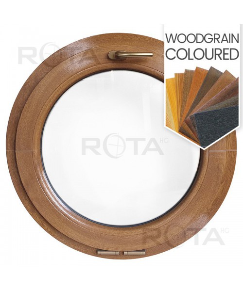 Round Window TILTED Coloured Circular uPVC Hopper Porthole