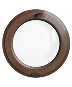 Round Window TILT Coloured Circular uPVC Woodgrain Finish