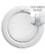 Round Window TILT White Circular Hopper uPVC Textured Glass