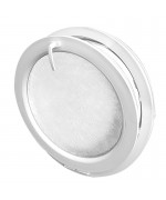 Round Window TILT White Circular Hopper uPVC Textured Glass
