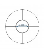Round Window TILT White CircularHopper uPVC with decorative muntins