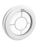 Round Window TILT White CircularHopper uPVC with decorative muntins