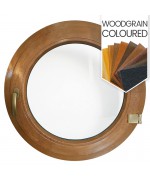 Round Window TURN Coloured Circular Casement uPVC Woodgrain Finish Round Window TURN Coloured Circular Casement uPVC Woodgrain Finish