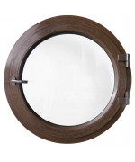 Round Window TURN Coloured Circular Casement uPVC Woodgrain Finish Round Window TURN Coloured Circular Casement uPVC Woodgrain Finish