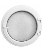 Round Window TURN White Circular Casement uPVC Textured Glass
