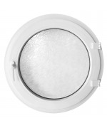 Round Window TURN White Circular Casement uPVC Textured Glass