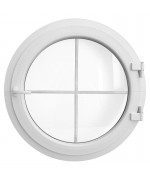 Round Window TURN White Circular Casement uPVC wit Glazing Bars Round Window TURN White Circular Casement uPVC wit Glazing Bars