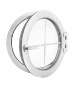 Round Window TURN White Circular Casement uPVC wit Glazing Bars Round Window TURN White Circular Casement uPVC wit Glazing Bars