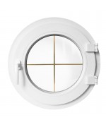 Round Window TURN White Circular Casement uPVC wit Glazing Bars Round Window TURN White Circular Casement uPVC wit Glazing Bars