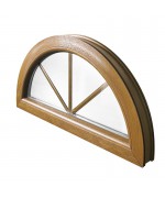 Half Round Window FIXED Coloured Woodgrain Half-circle uPVC Muntins Half Round Window FIXED Coloured Woodgrain Half-circle uPVC Muntins