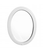 Oval Round Window FIXED White Ellipse uPVC VERTICAL
