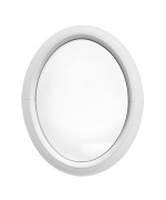 Oval Round Window FIXED White Ellipse uPVC VERTICAL