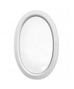 Oval Round Window FIXED White Ellipse uPVC VERTICAL