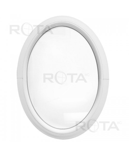 Oval Round Window FIXED White Ellipse uPVC VERTICAL