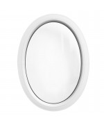 Oval Round Window FIXED White Ellipse uPVC VERTICAL