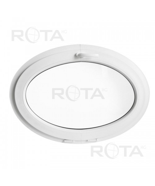 Oval Round Window TILT White Hopper Ellipse uPVC HORIZONTAL