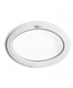 Oval Round Window TILT White Hopper Ellipse uPVC HORIZONTAL