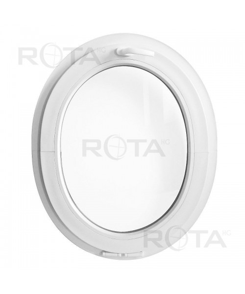 Oval Round Window TILT White Hopper Ellipse uPVC VERTICAL