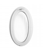 Oval Round Window TILT White Hopper Ellipse uPVC VERTICAL