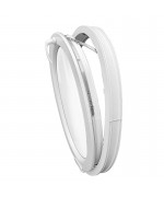 Oval Round Window TILT White Hopper Ellipse uPVC VERTICAL