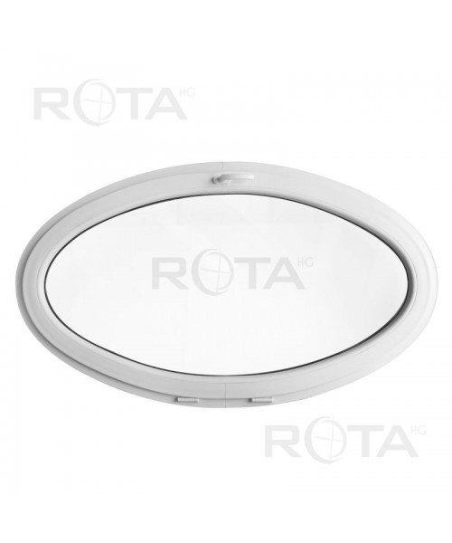 Oval Window 1600x900mm TILT Hopper White Ellipse uPVC Oval Window 1600x900mm TILT Hopper White Ellipse uPVC