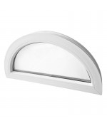 Half Round Window FIXED White uPVC Half-Circle