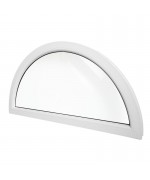 Half Round Window FIXED White uPVC Half-Circle