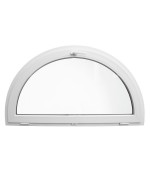 Half Round Window TILT White Half-circle Hopper uPVC 