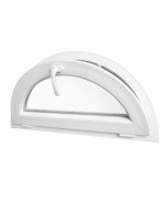 Half Round Window TILT White Half-circle Hopper uPVC 