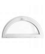 Half Round Window TILT White Half-circle Hopper uPVC 