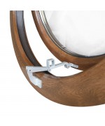 Round Window AWNING Woodgrain Couloured uPVC