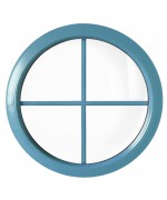Round Window FIXED RAL Coloured with Glazing Bars Circular uPVC