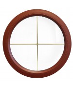 Round Window FIXED RAL Coloured with Glazing Bars Circular uPVC