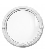 Round Window PIVOT Horizontal White Circular uPVC